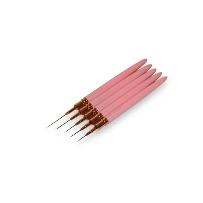 Pink Liner Nail Art Brush Set of 5